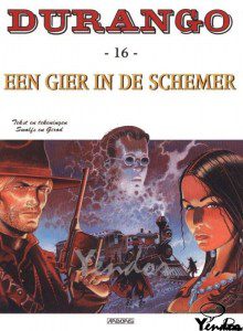 Een gier in de schemer