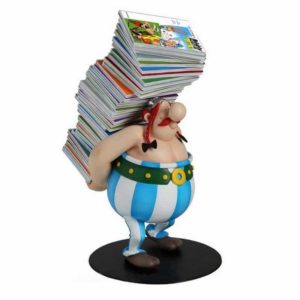 Obelix met boeken