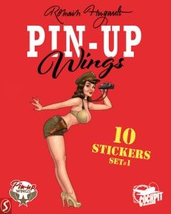 Pin-Up Wings stickers set 1
