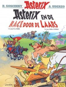Asterix en de race door de laars