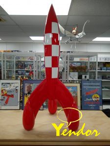 Raket van Kuifje 150 cm
