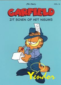 Garfield zit boven op het nieuws