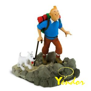 Kuifje als wandelaar