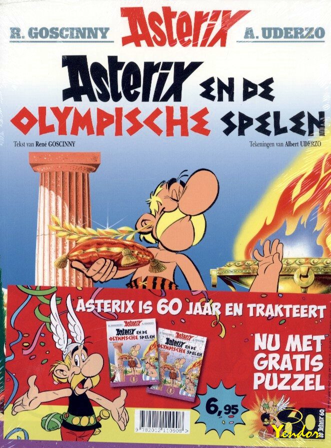 onregelmatig Voorwaarden referentie 1. Asterix | Asterix en de Olympische spelen, met puzzel |  Stripboekenwinkel Yendor